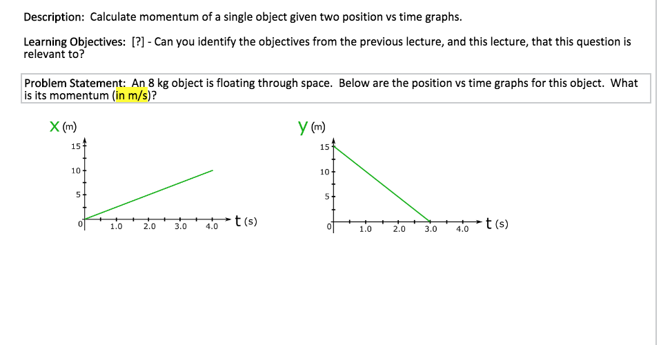 Momentum worksheet