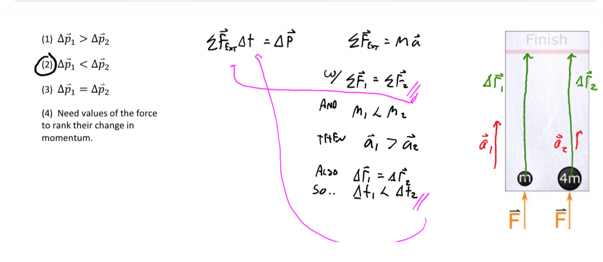 Rank change in momentum worksheet solution
