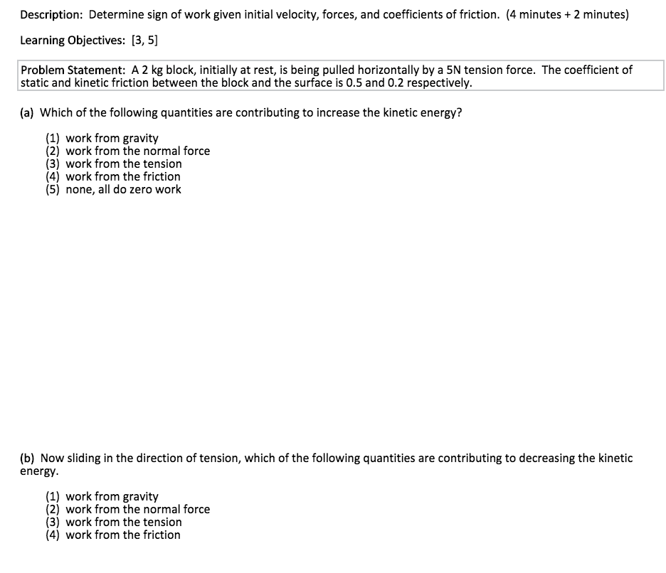 Contributes to kinetic energy increase worksheet